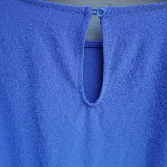 NWT Nordstroms Halogen Blue Peasant cut Top size Large - Picture 6 of 11